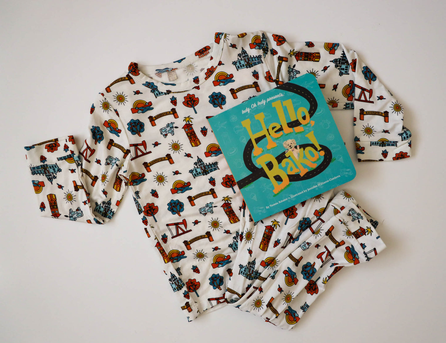 Bakersfield Bamboo Two Piece Set and Book Bundle