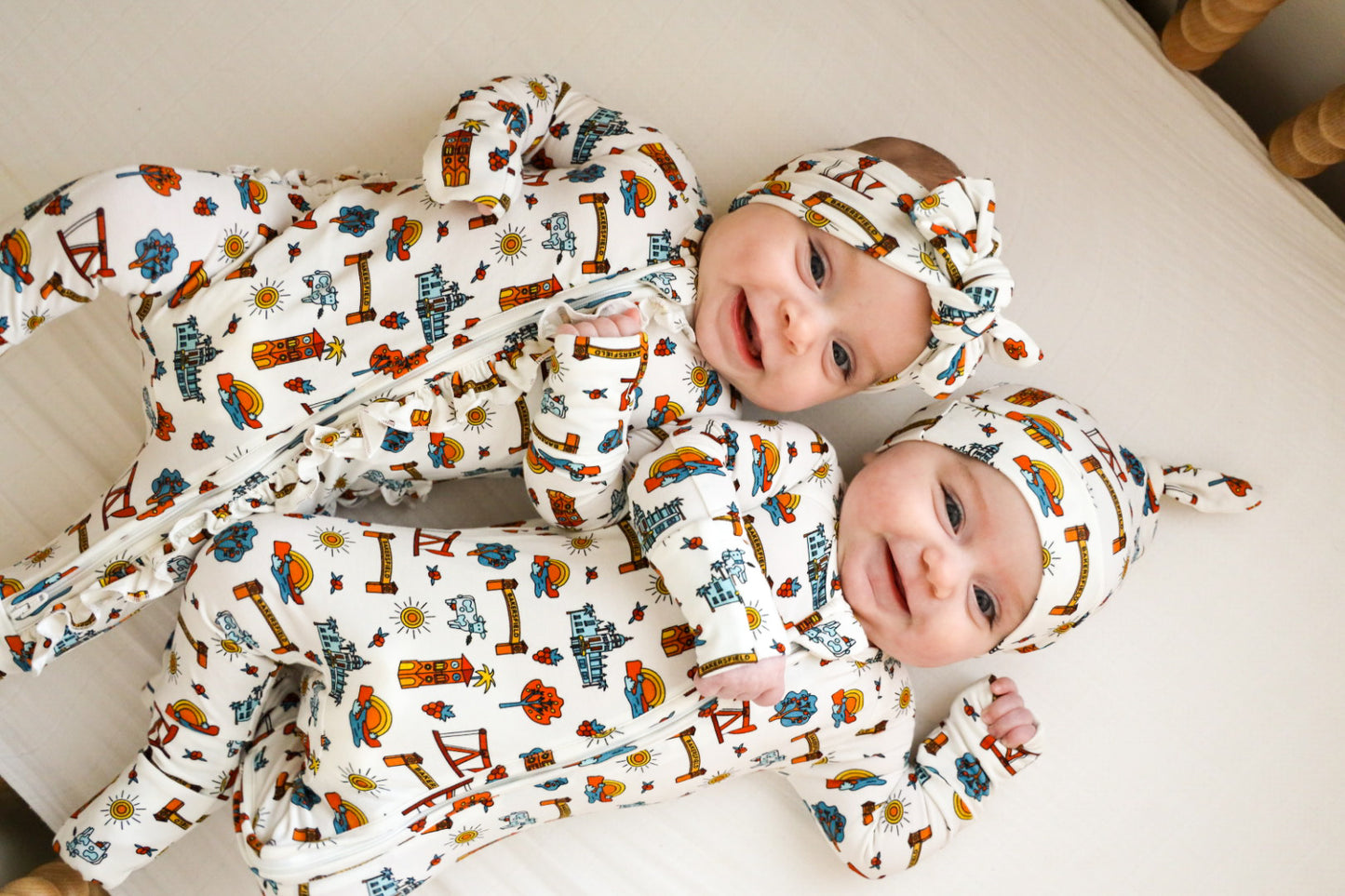 Bakersfield Bamboo Onesie and Book Bundle
