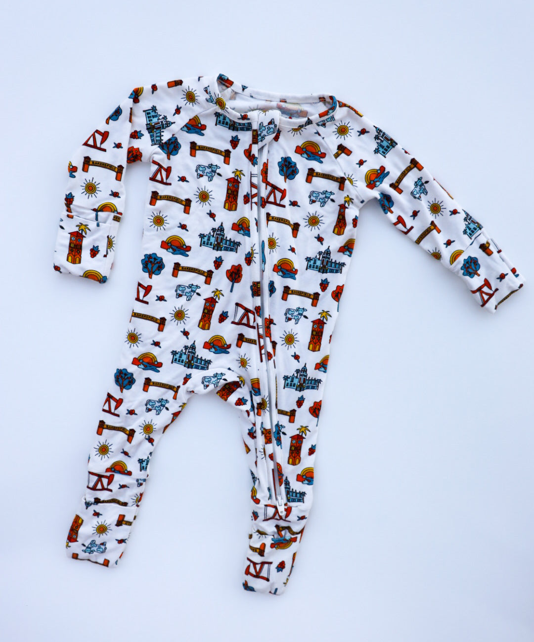 Bakersfield Bamboo Onesie and Book Bundle