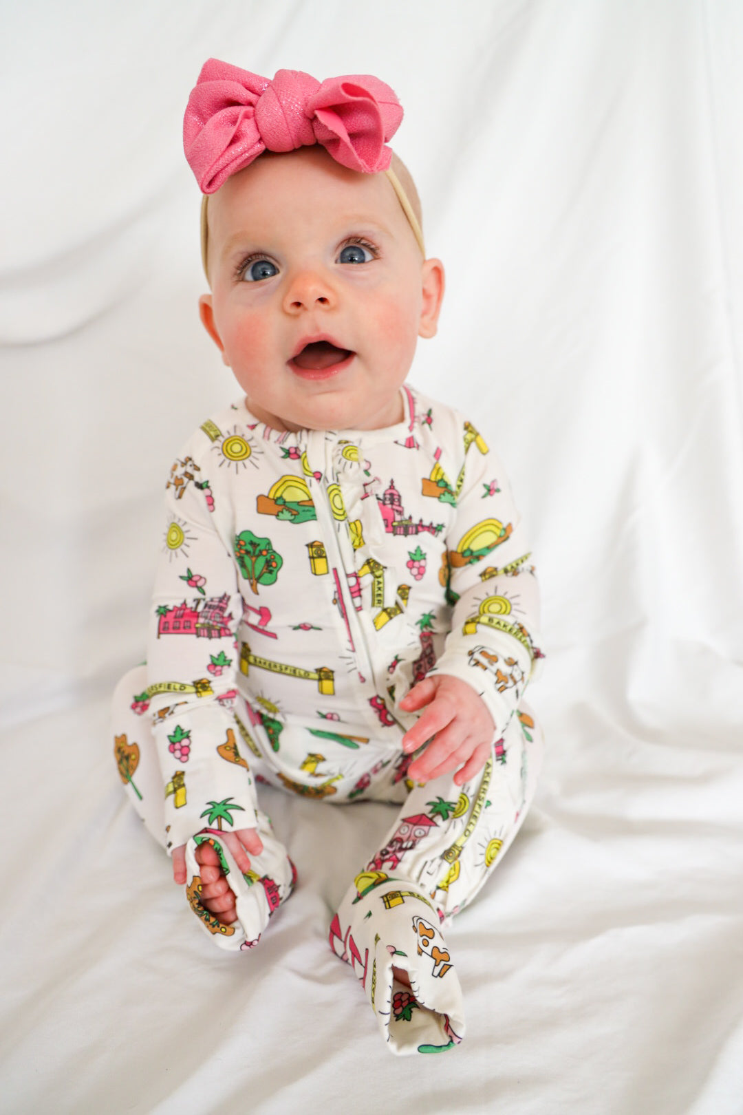 Bakersfield Bamboo Ruffled Onesie