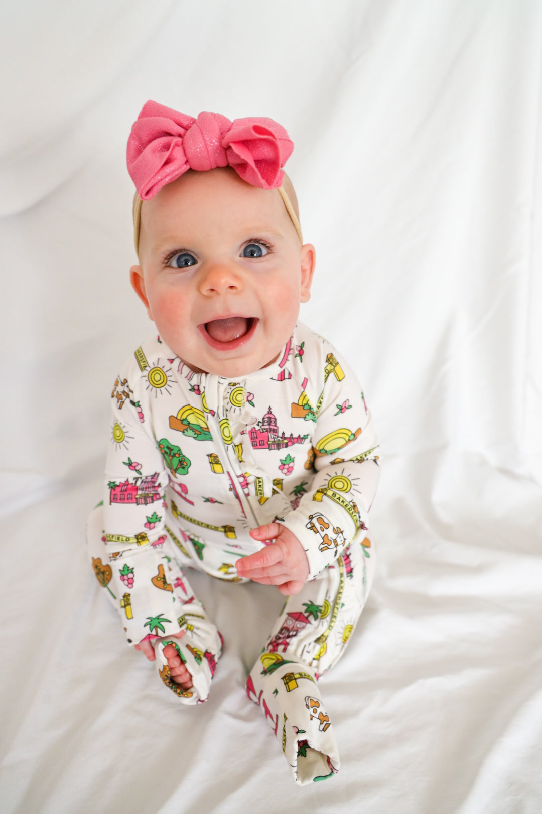 Bakersfield Bamboo Ruffled Onesie