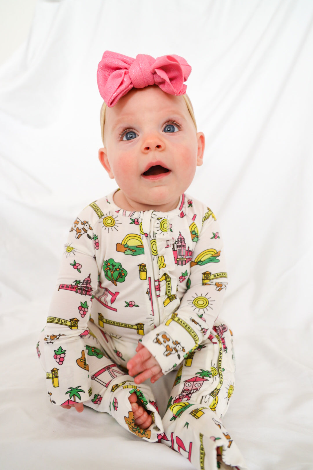 Bakersfield Bamboo Ruffled Onesie