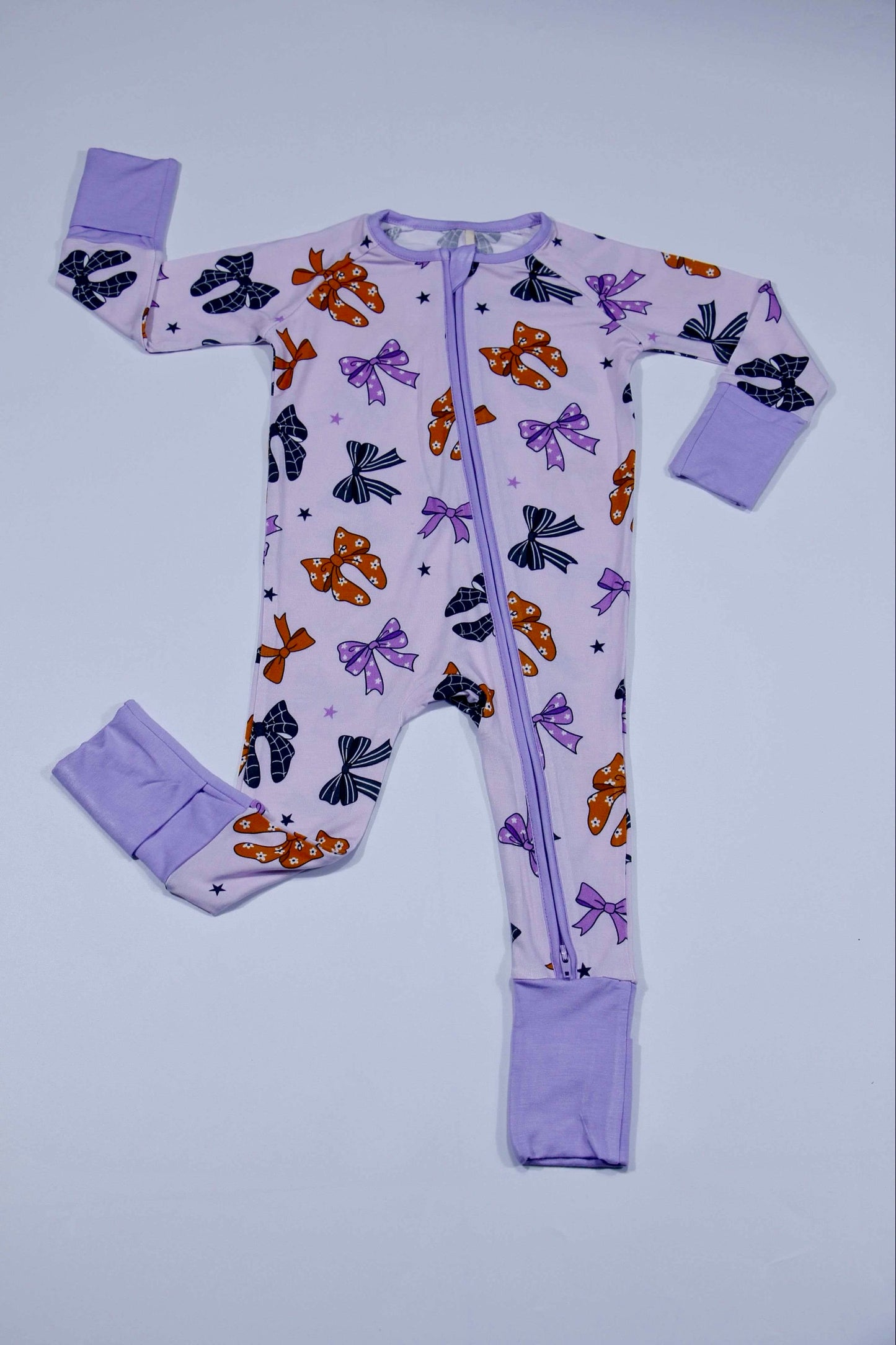 Halloween Bow Bamboo Onesie