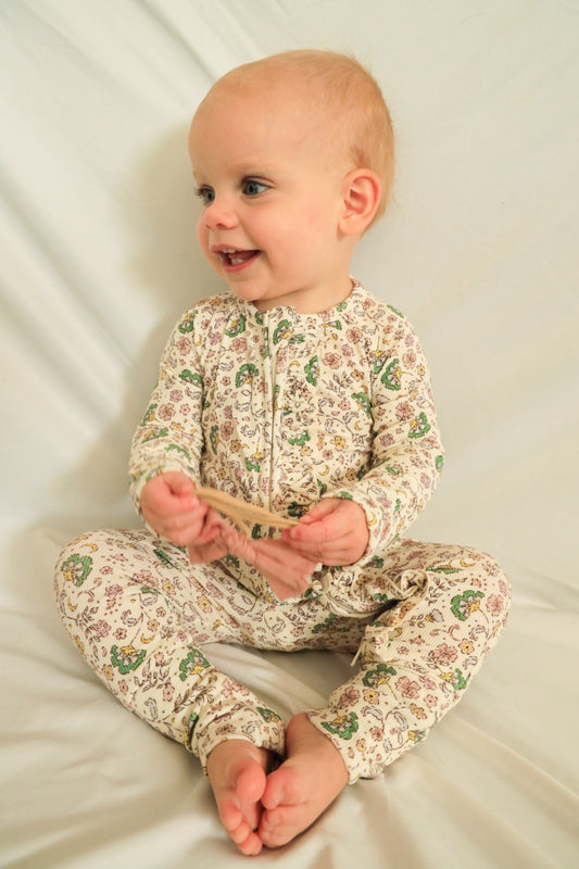 Floral Bamboo Onesie