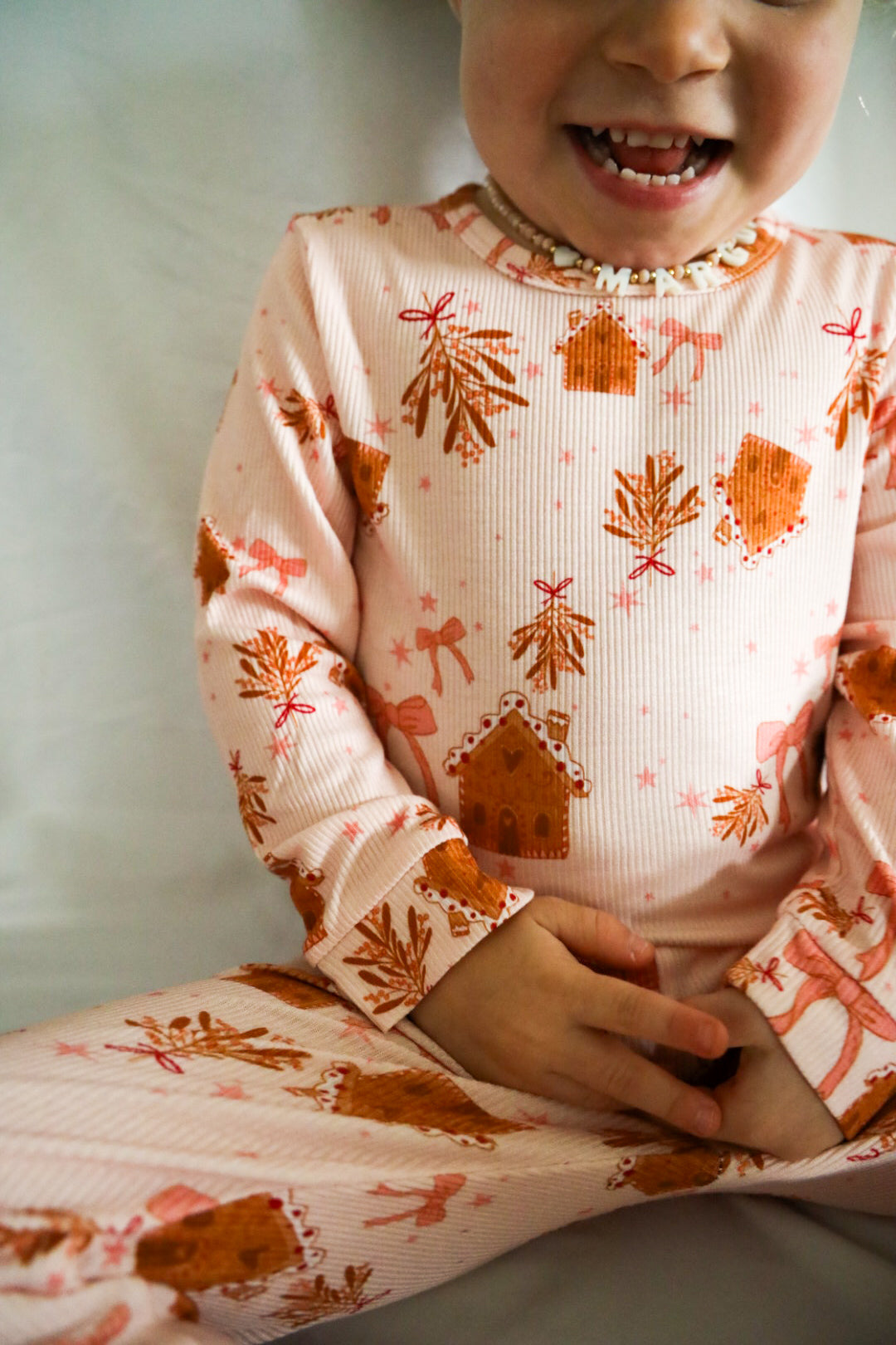 Gingerbread House Bamboo Two Piece Set