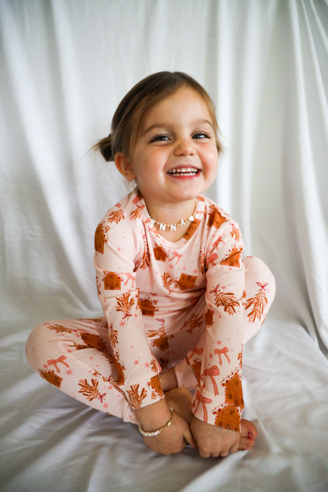Gingerbread House Bamboo Two Piece Set