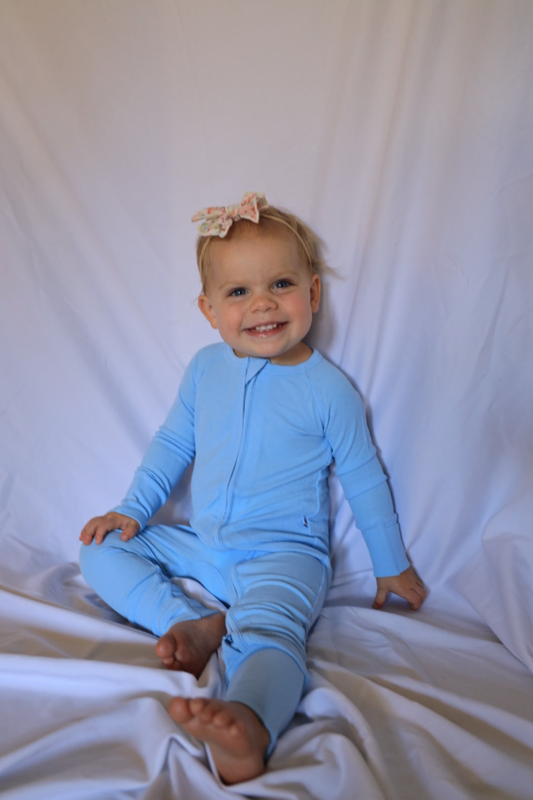 Baby Blue Bamboo Onesie