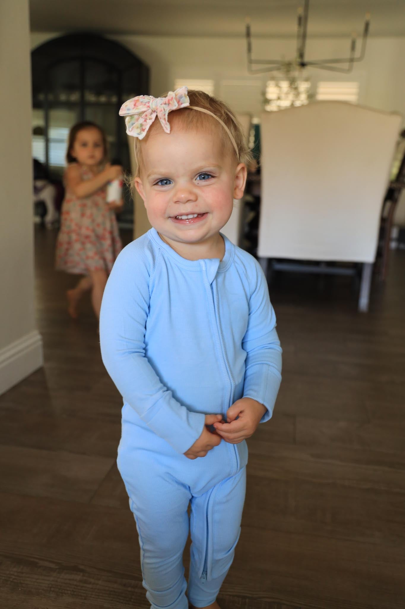 Baby Blue Bamboo Onesie