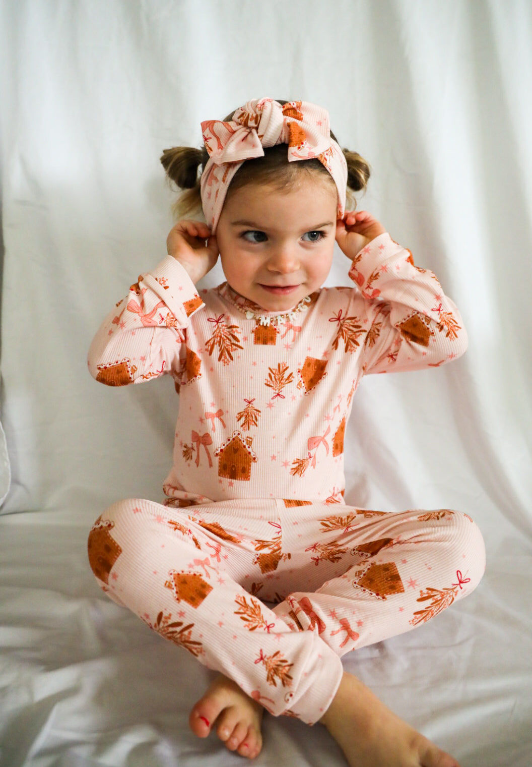 Gingerbread House Bamboo Two Piece Set