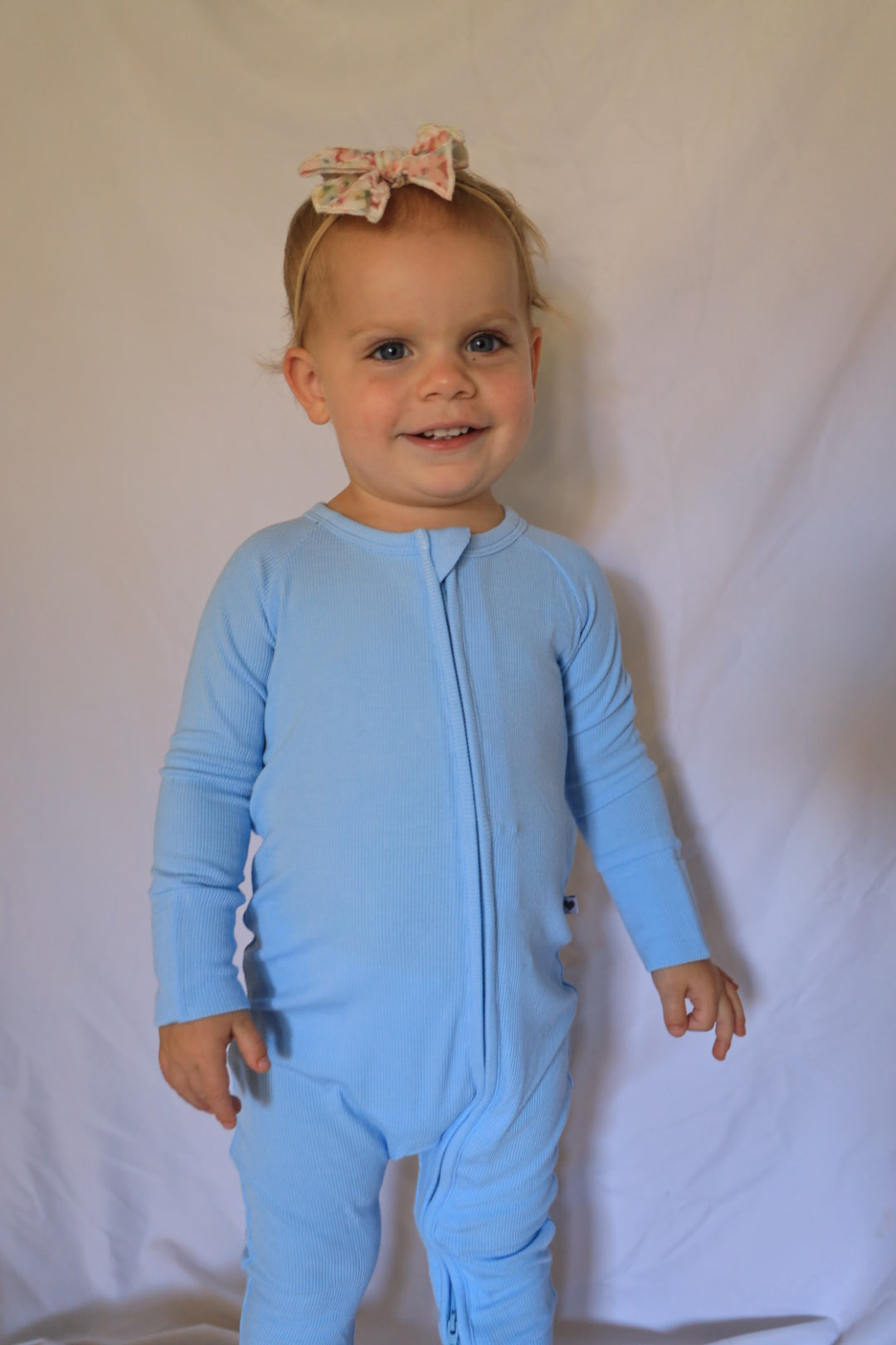 Baby Blue Bamboo Onesie