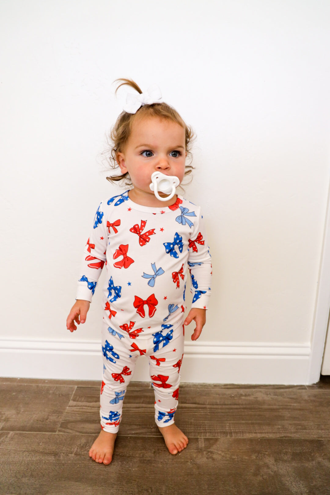 Fourth of July Bow Bamboo Two Piece Set