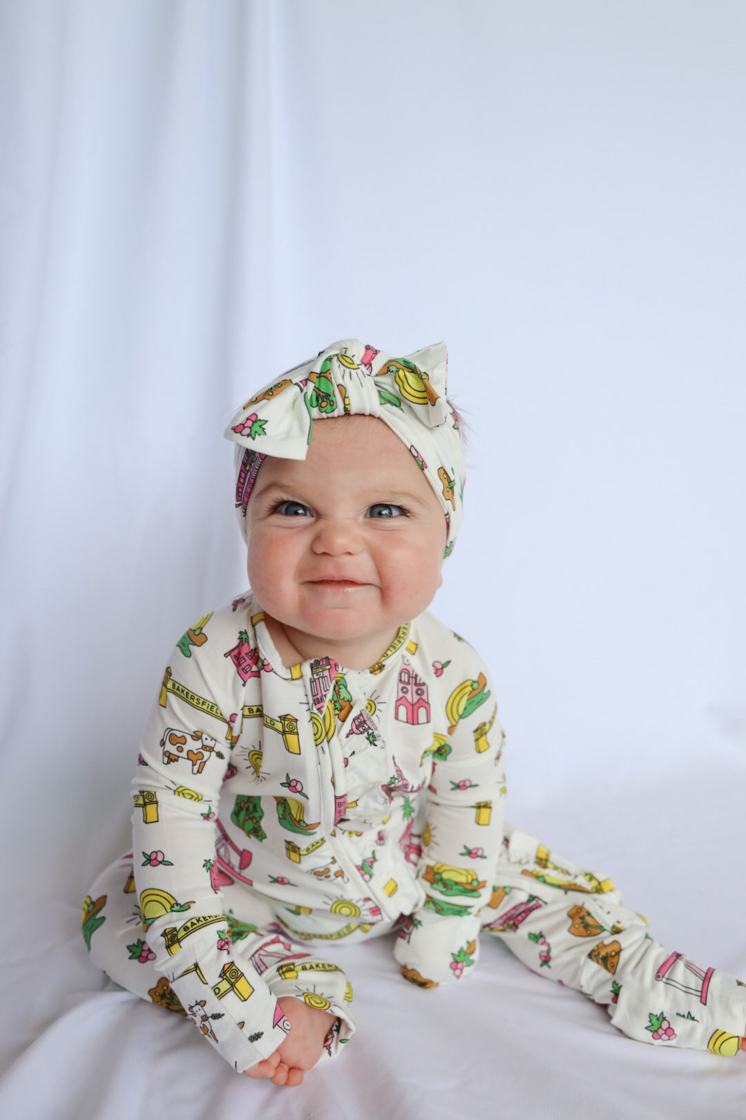 Bakersfield Bamboo Ruffled Onesie