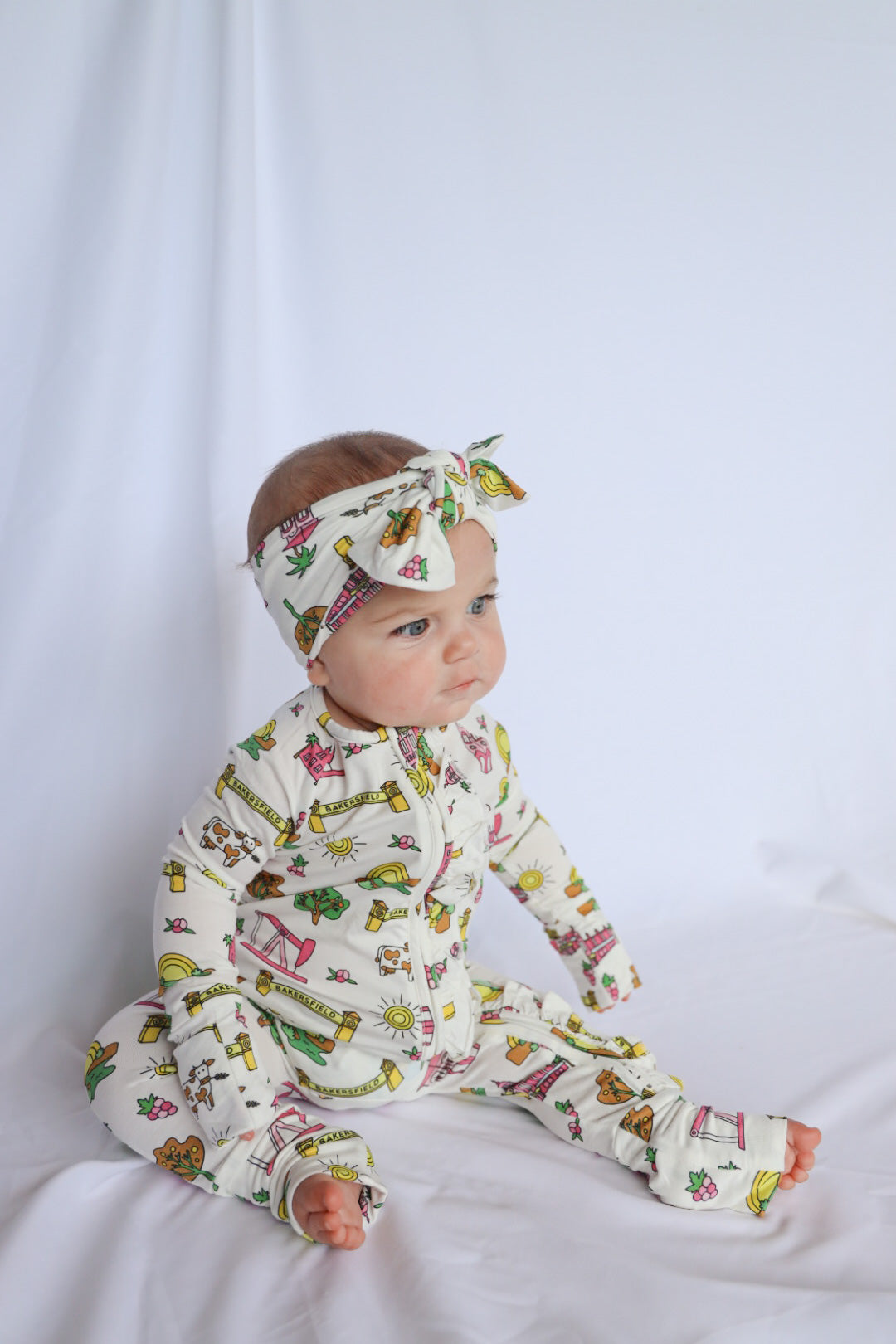 Bakersfield Bamboo Ruffled Onesie